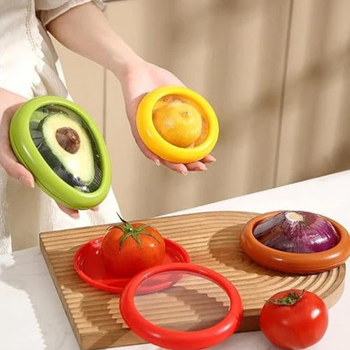 ELITEPRO™ Silicon Fruit & Veggie Storage Containers (Pack of 4) - Image 4