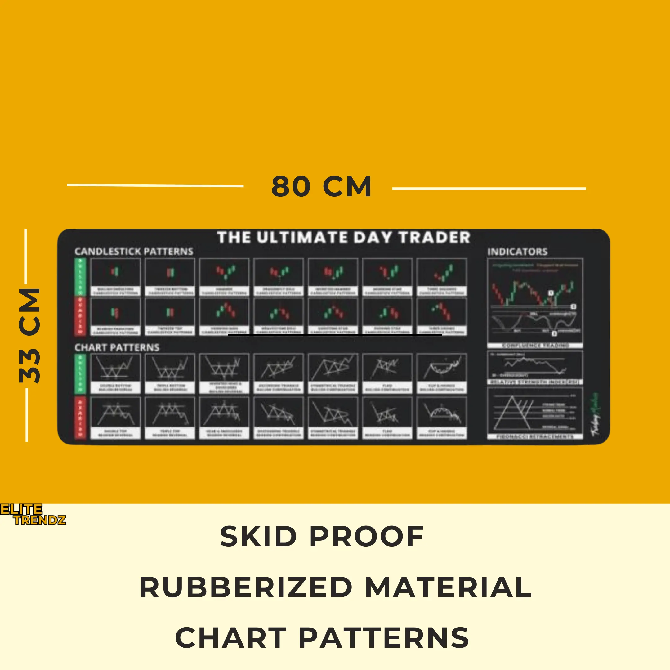 ELITEPRO™ STOCK CHART TRADING DESKTOP KEYBOARD MAT - Image 5