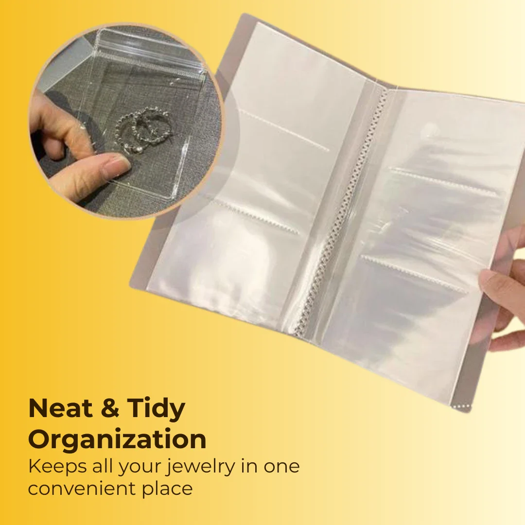 ELITEPRO™ Transparent Jewelry Storage Book set : Holds up to 240 pieces of Jewelry - Image 4