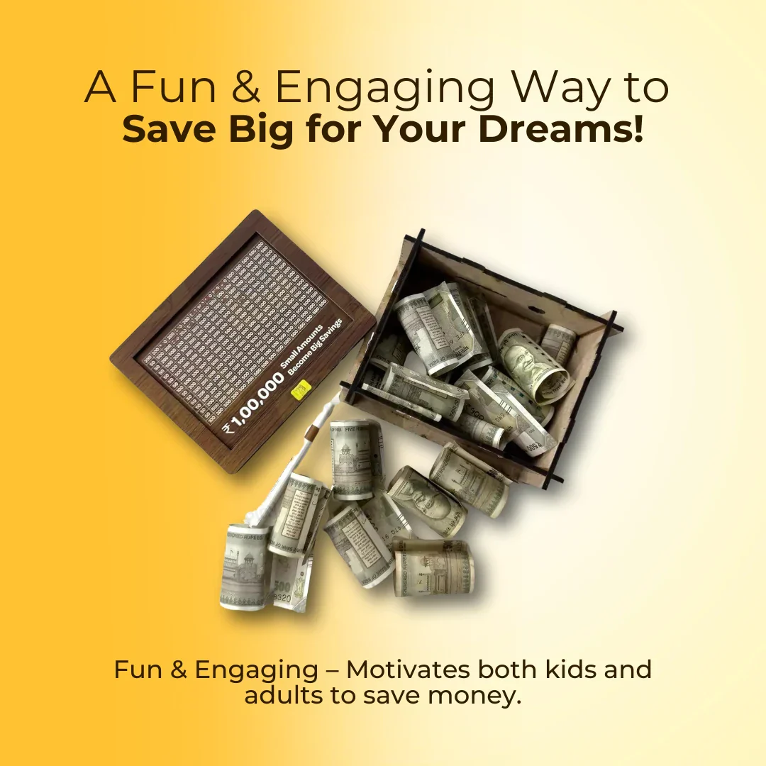 EliteVault Money Saving Challenge Wooden piggy bank - Customized With Name & Photo (Prepaid Orders Only) - Image 4