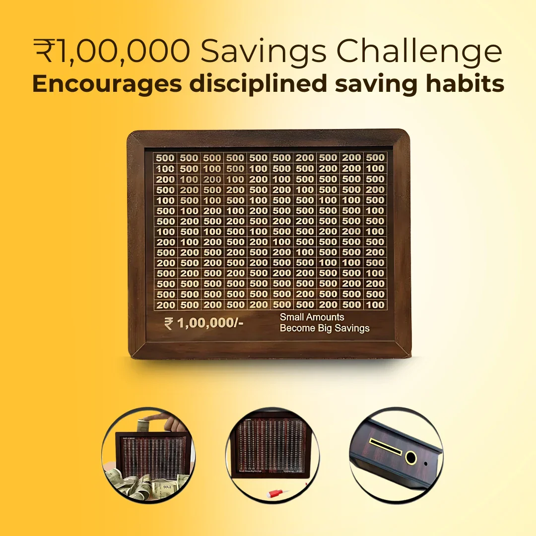 EliteVault Money Saving Challenge Wooden piggy bank - Customized With Name & Photo (Prepaid Orders Only) - Image 5