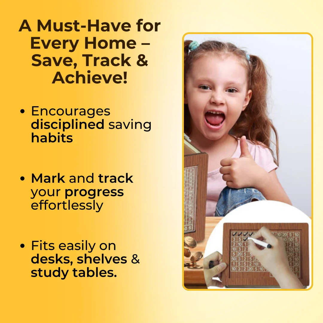 EliteVault Money Saving Challenge Wooden piggy bank - Customized With Name & Photo (Prepaid Orders Only) - Image 6