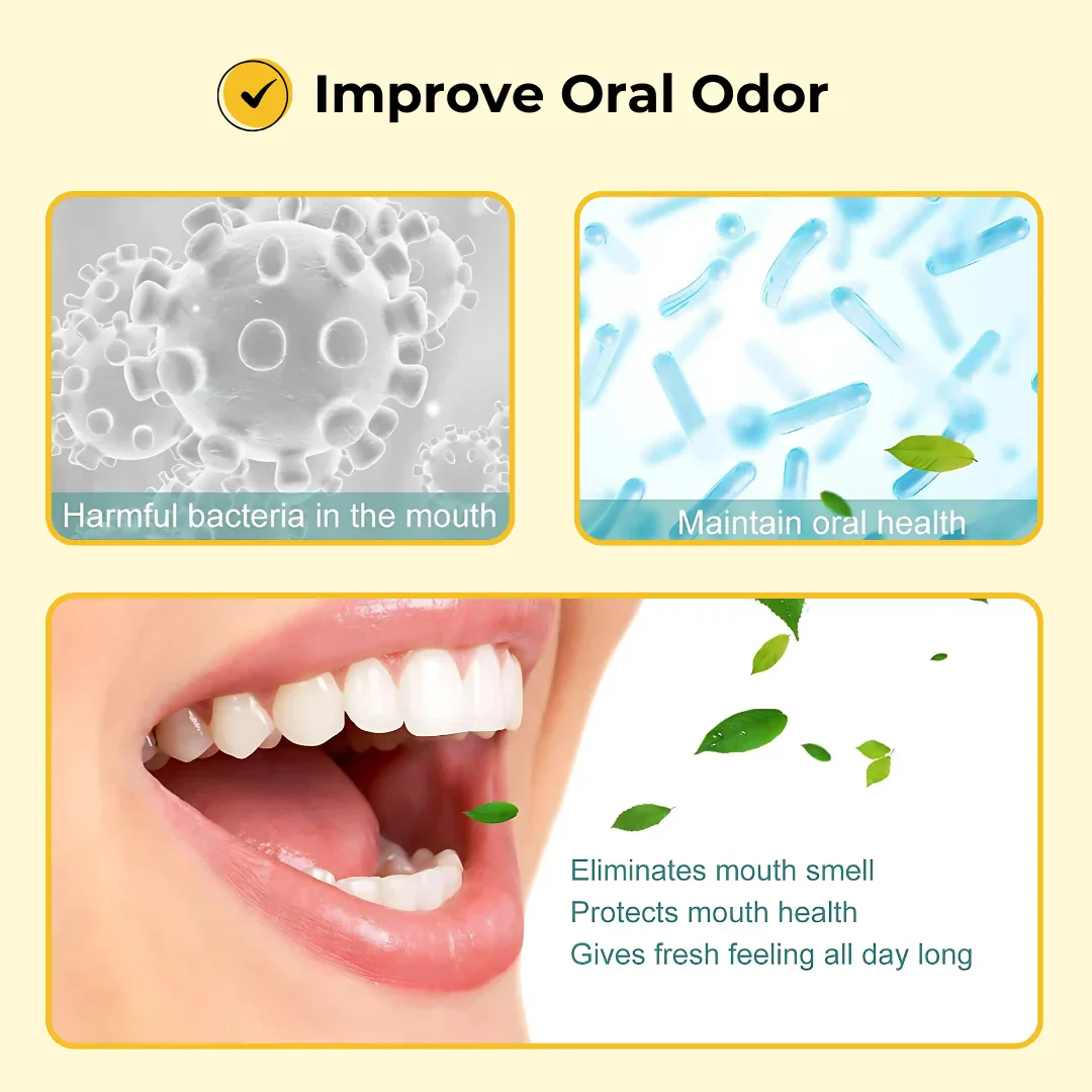 Fresh Breath Essence Breath Care Drop 30ml, Bad Breath Eliminating Serum, Fresh Breath Oral Care Essence, Natural Breath Freshening Drops, With Mint Oil Breath Freshener Bad Breath Eliminating - Image 2