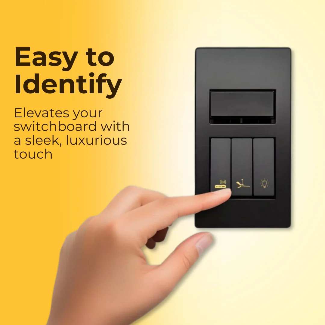 Black & Gold Switch Stickers - Image 4