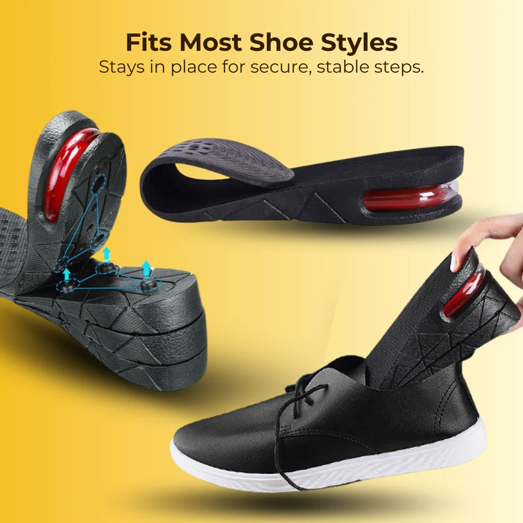 Height Enhancing 4-Layer Ultra Comfort Orthopedic Cloud Insole - Increase Height By 3.5 Inches - Image 4
