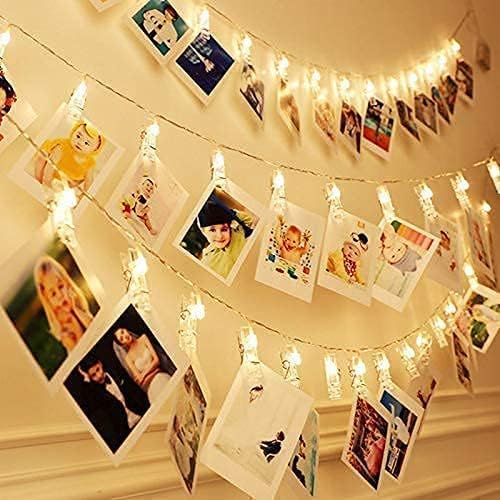 ELITEPRO™ Home 16 LED Photo Clip String Lights for Hanging Photos Cards - Image 7