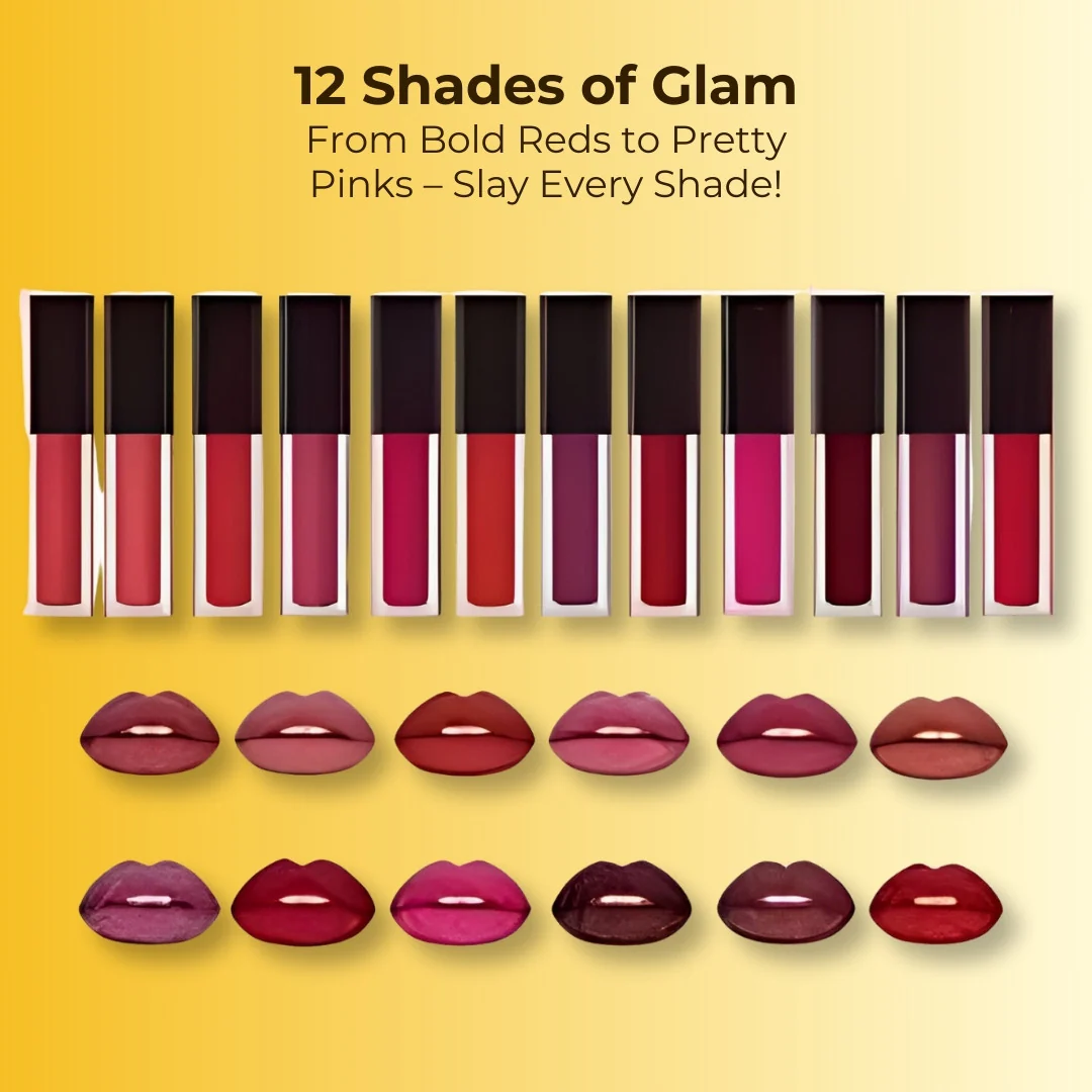 Huda Beauty Set of 12 Matte Lipsticks - Image 2