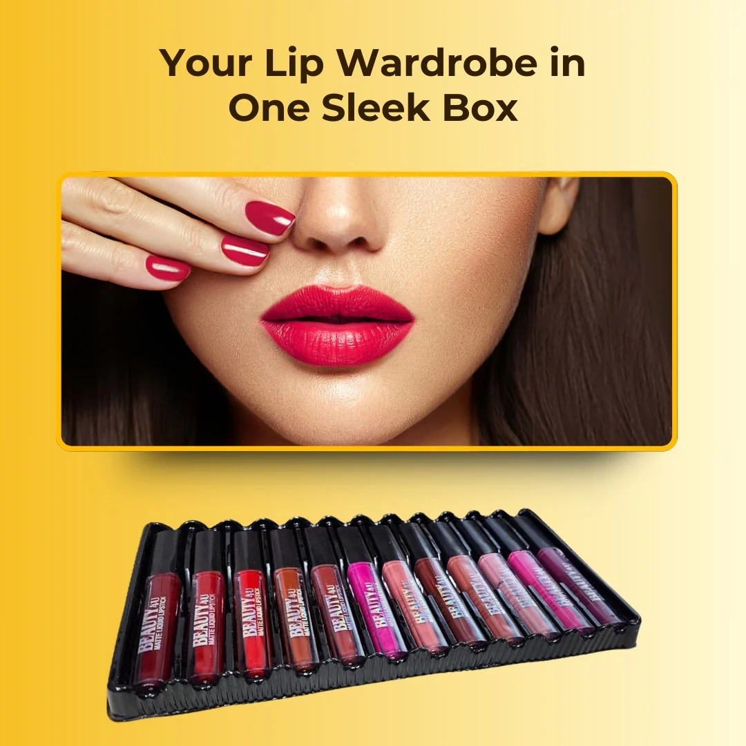Huda Beauty Set of 12 Matte Lipsticks - Image 3