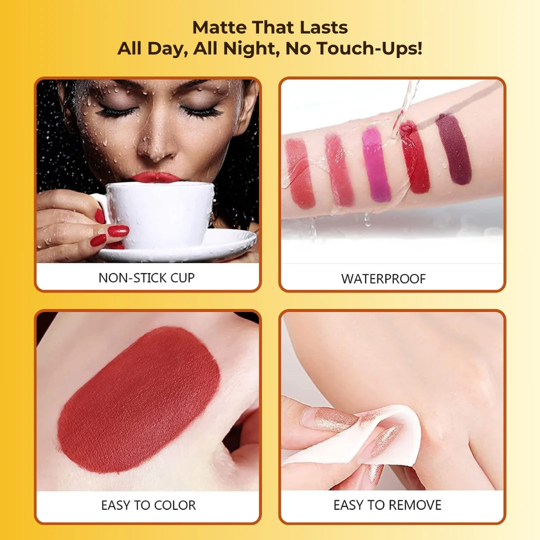 Huda Beauty Set of 12 Matte Lipsticks - Image 5