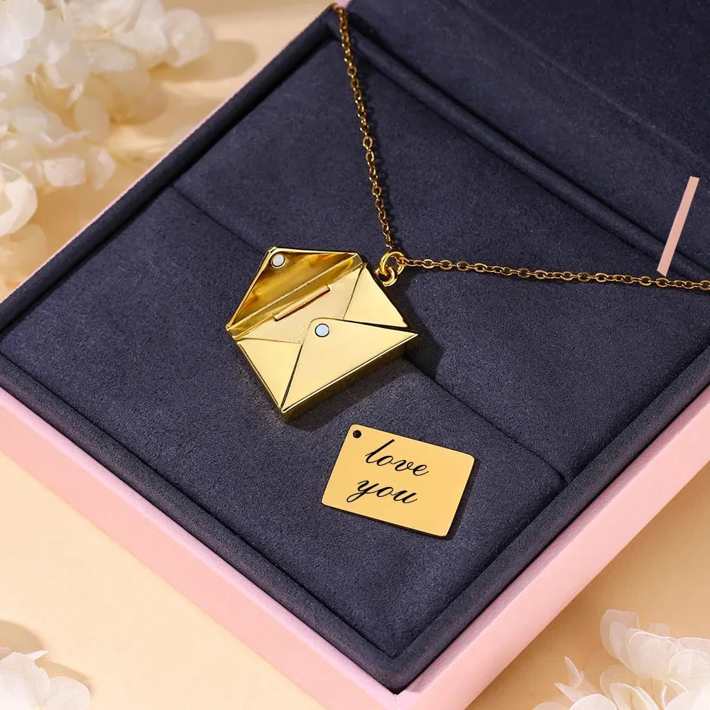 I love You💖 Love Letter Necklace - Image 4