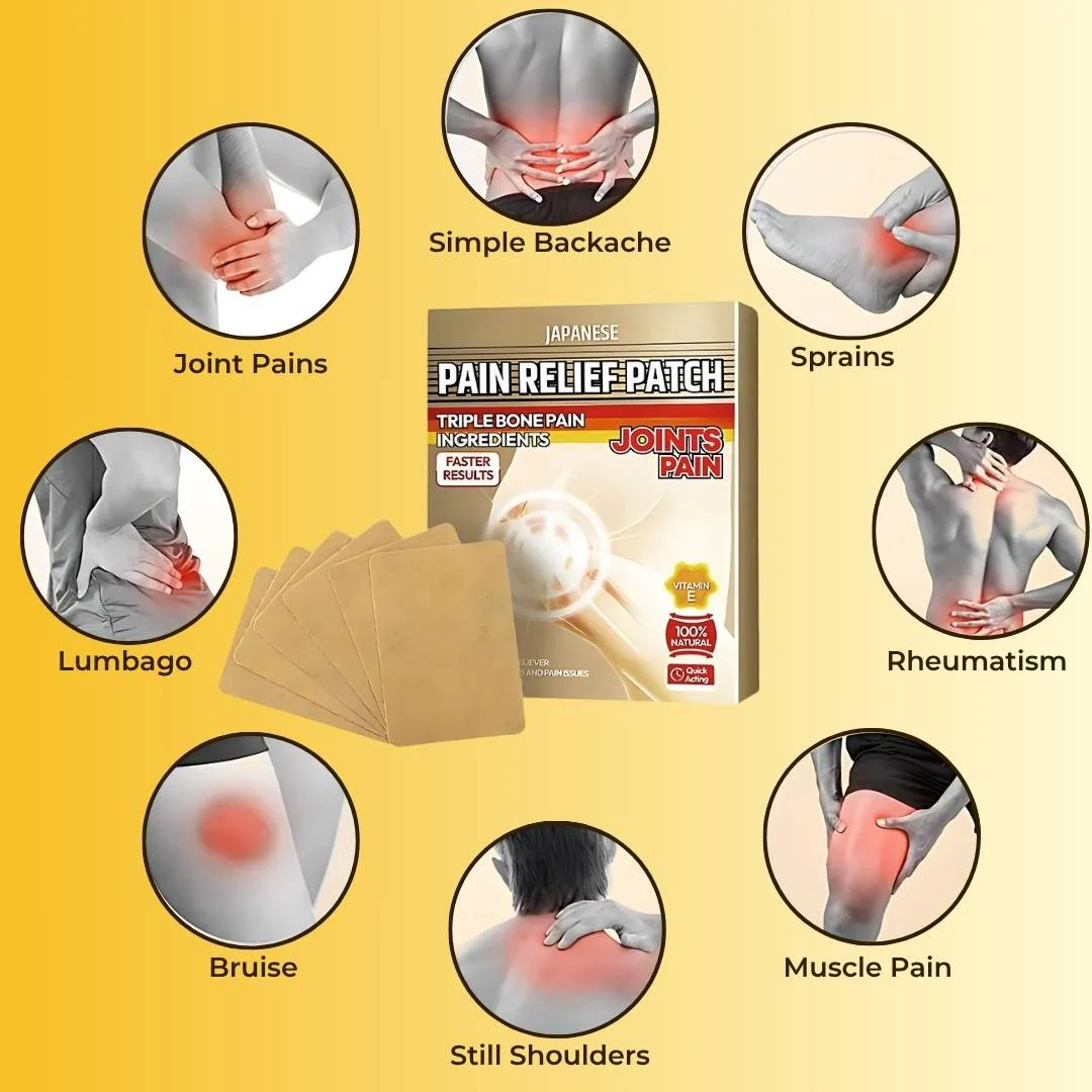 Japanese Pain Relief Patch for all Joint Pain - Ingredients Imported By Elite Trendz From Japan - Image 2