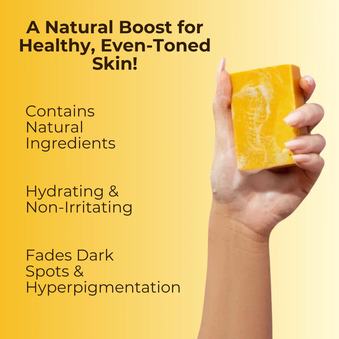 Anti -Tan Handmade Natural Kojic Acid & Turmeric Soap Bar : Completely Chemical FREE - Tested & Certified ✅ - Image 3