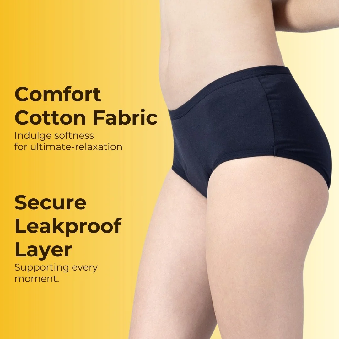 Leak Proof Underwear For Regular Everyday Leaks & Period Leaks - Pack Of 3 - Image 5