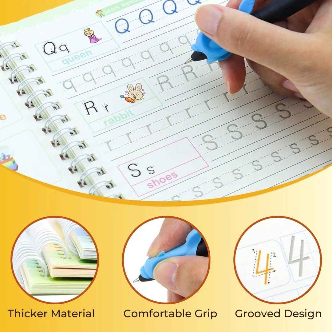 Reusable Magic Practice Book For Kids - 3+ Age With FREE 20 page Kids Personality Development eBook Guide for Parents - Image 4