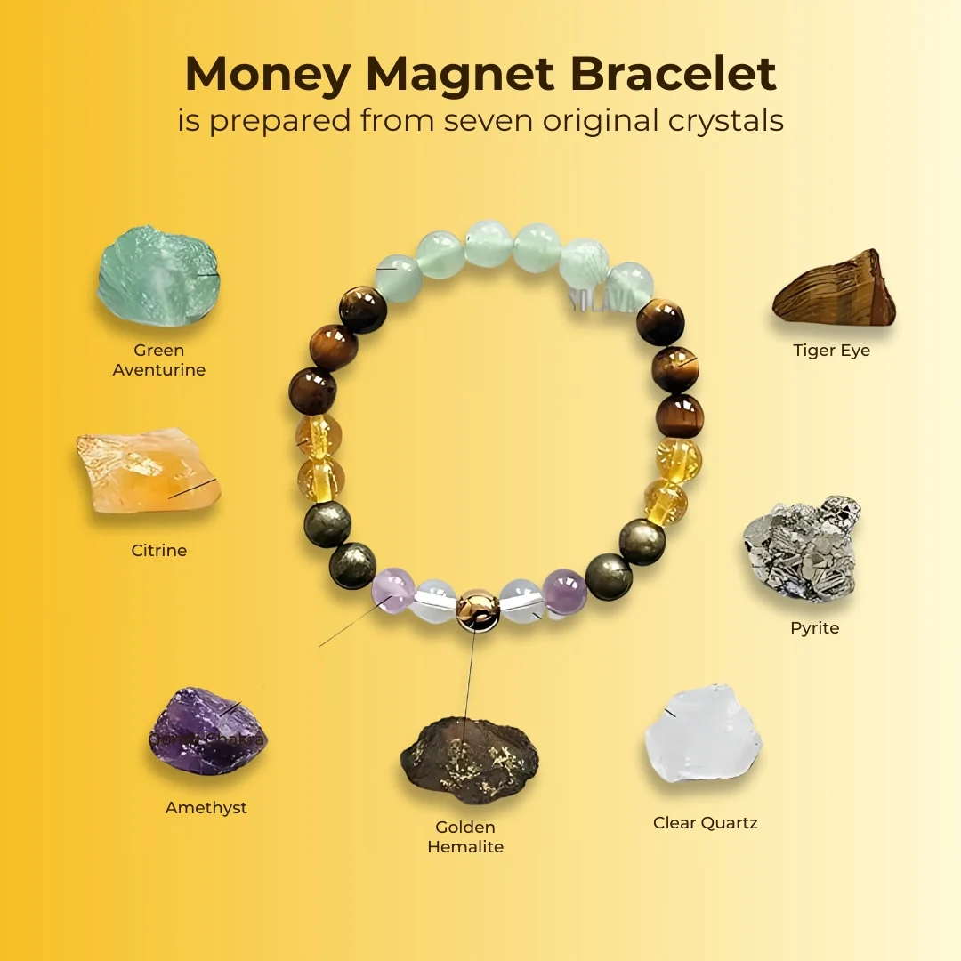 Money Magnet Pyrite Bracelet - Certified - Image 2