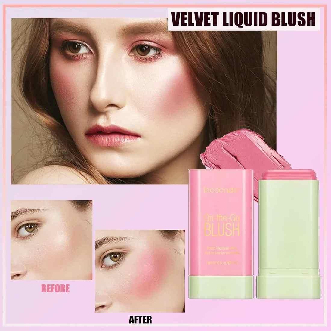 Multi-Use Makeup Blush Solid Moisturizer Stick - Image 2