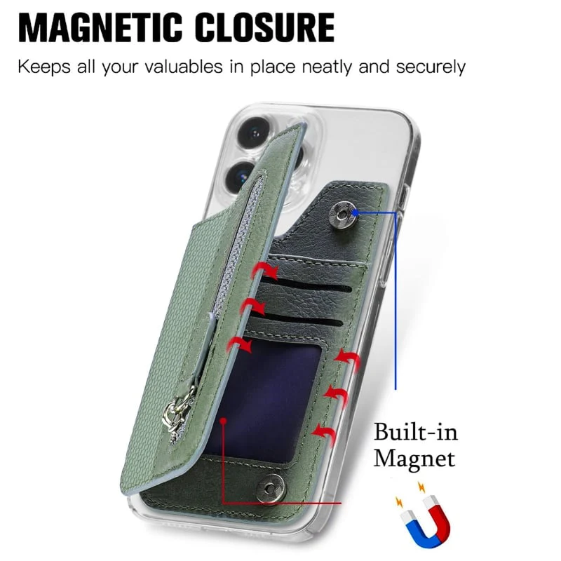 Multifunctional Adhesive Leather Phone Wallet: Works With Every Phone - Image 10