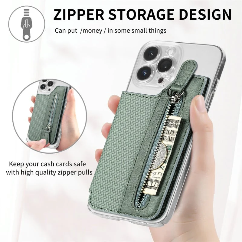 Multifunctional Adhesive Leather Phone Wallet: Works With Every Phone - Image 3