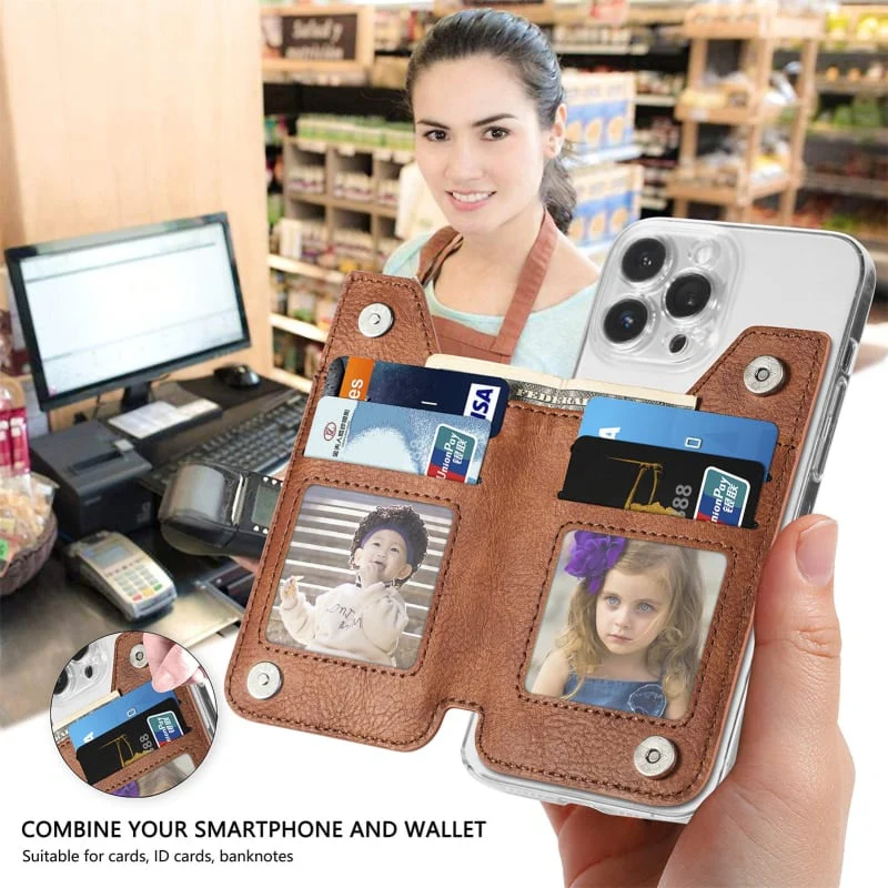 Multifunctional Adhesive Leather Phone Wallet: Works With Every Phone - Image 4