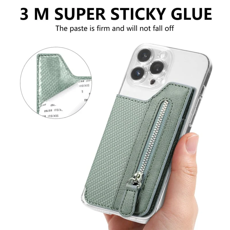 Multifunctional Adhesive Leather Phone Wallet: Works With Every Phone - Image 7