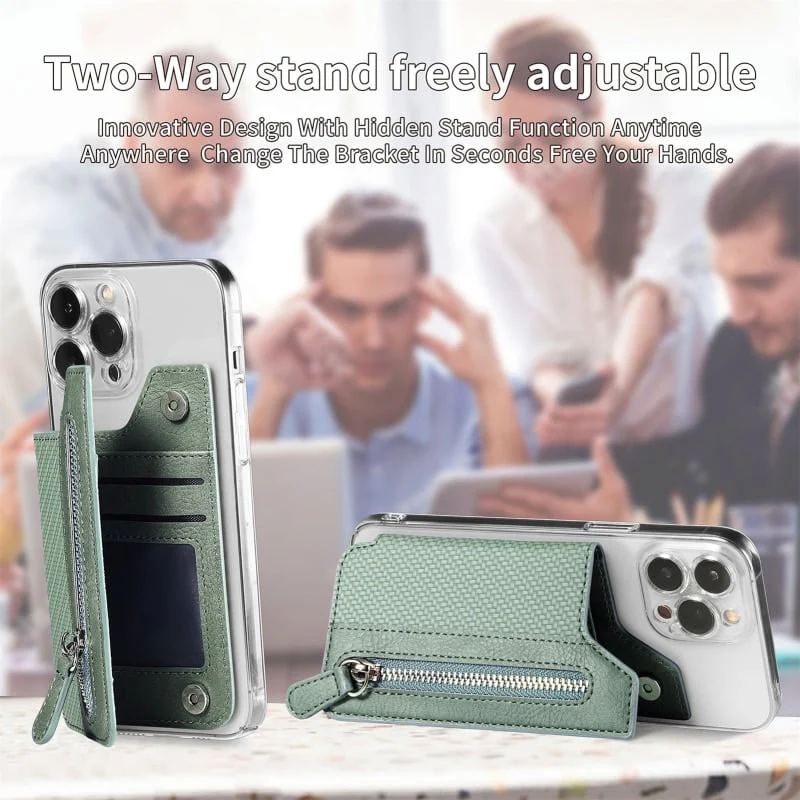 Multifunctional Adhesive Leather Phone Wallet: Works With Every Phone - Image 8