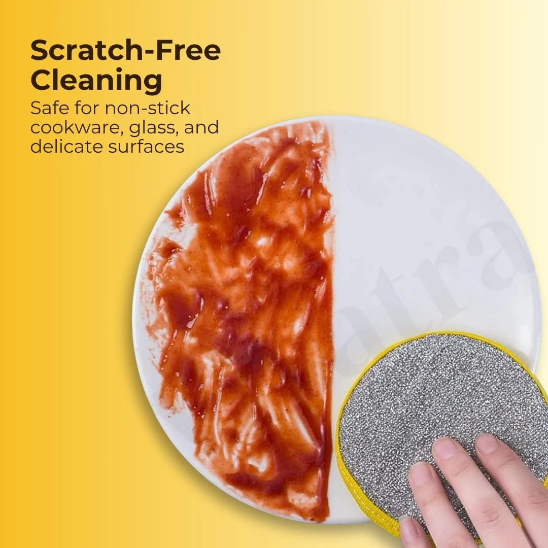 2 In 1 Multipurpose Kitchen Sponge - Pack Of 10 - Image 3