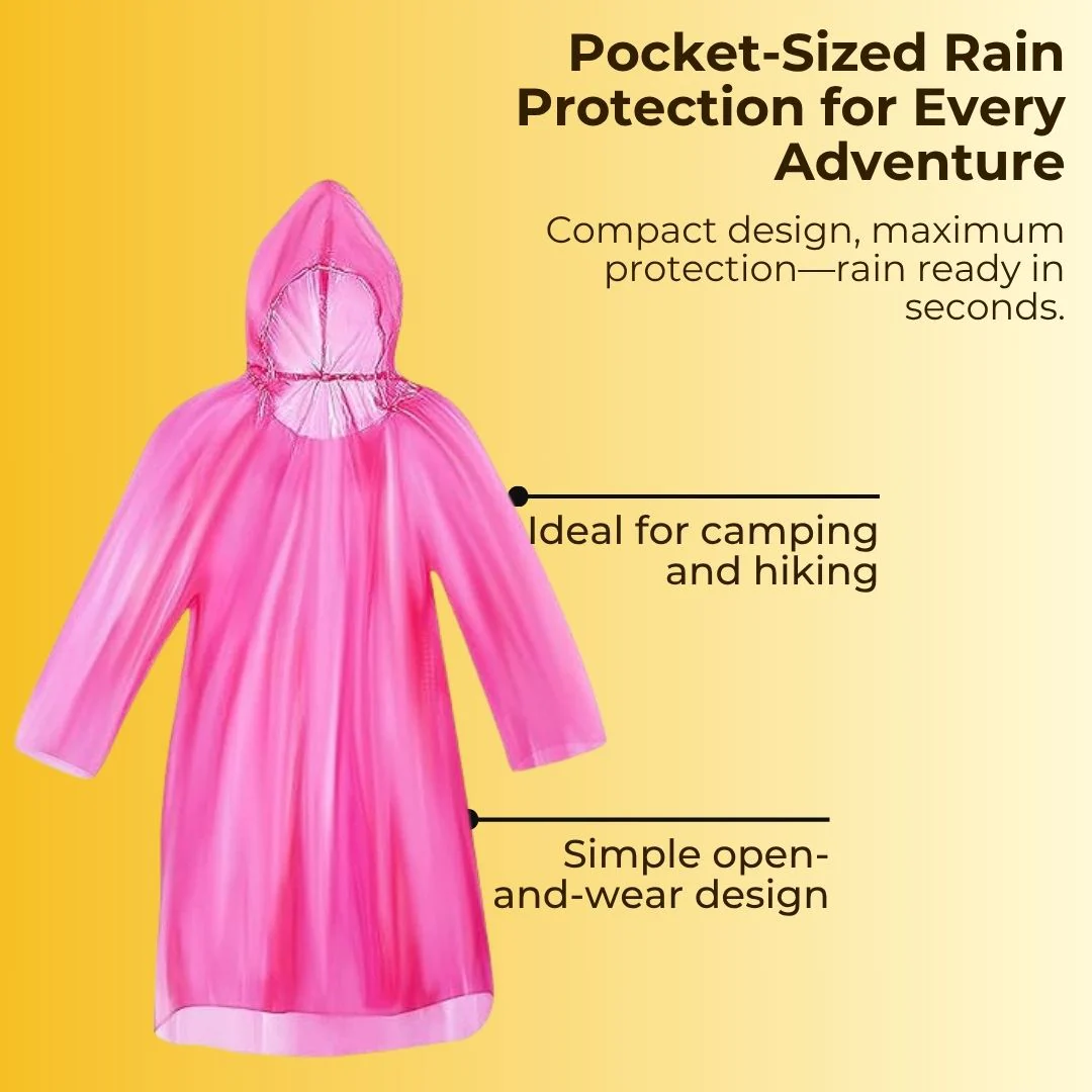 Pocket Sized Reusable Ball Raincoat - Pack of 4 - Image 3