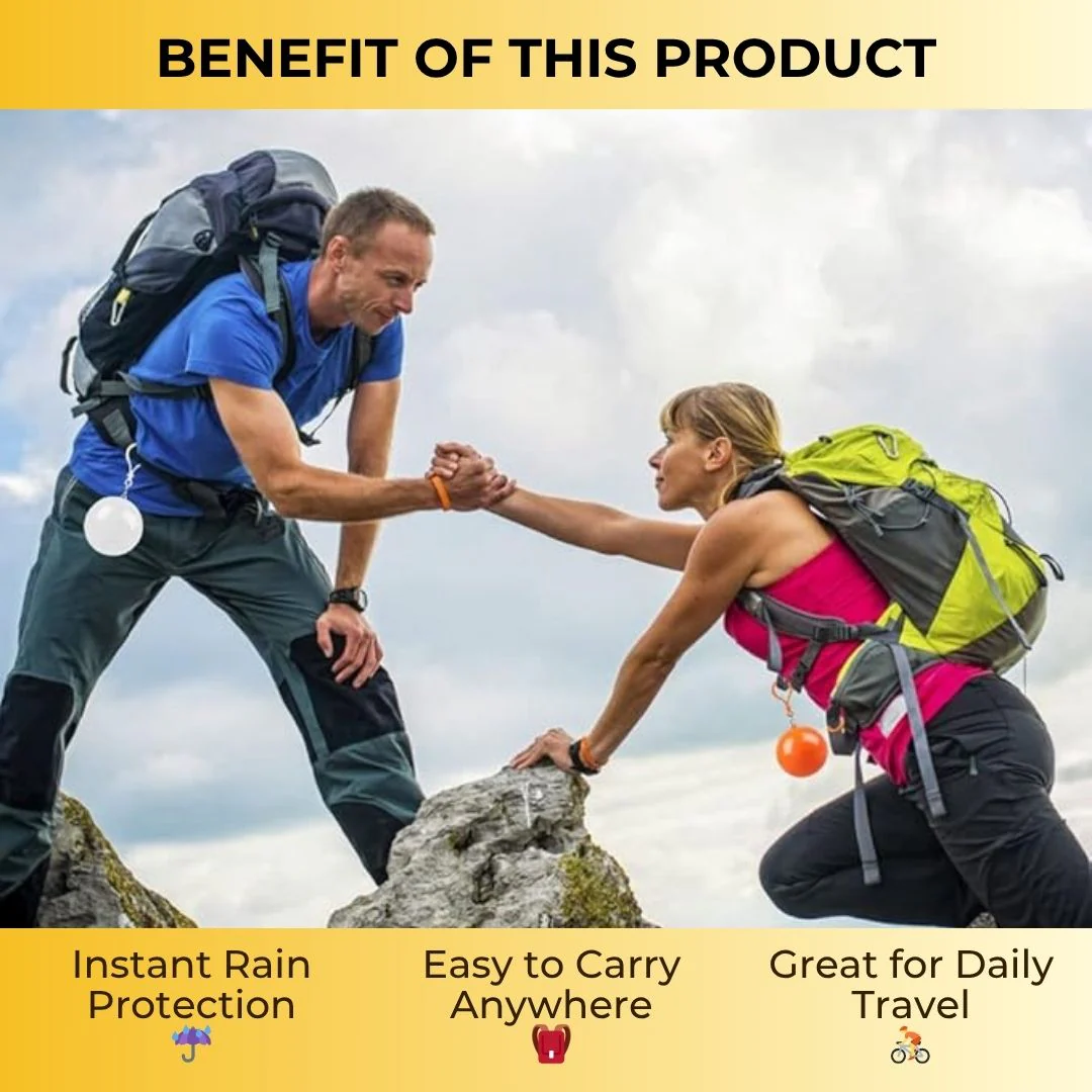 Pocket Sized Reusable Ball Raincoat - Pack of 4 - Image 6
