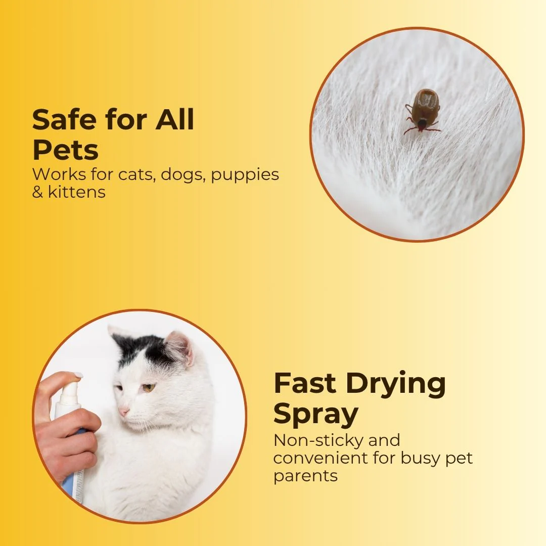Pet Flea and Tick Spray (100ml) (Pack of 2) with FREE Pet Flea and Tick Comb - Image 4