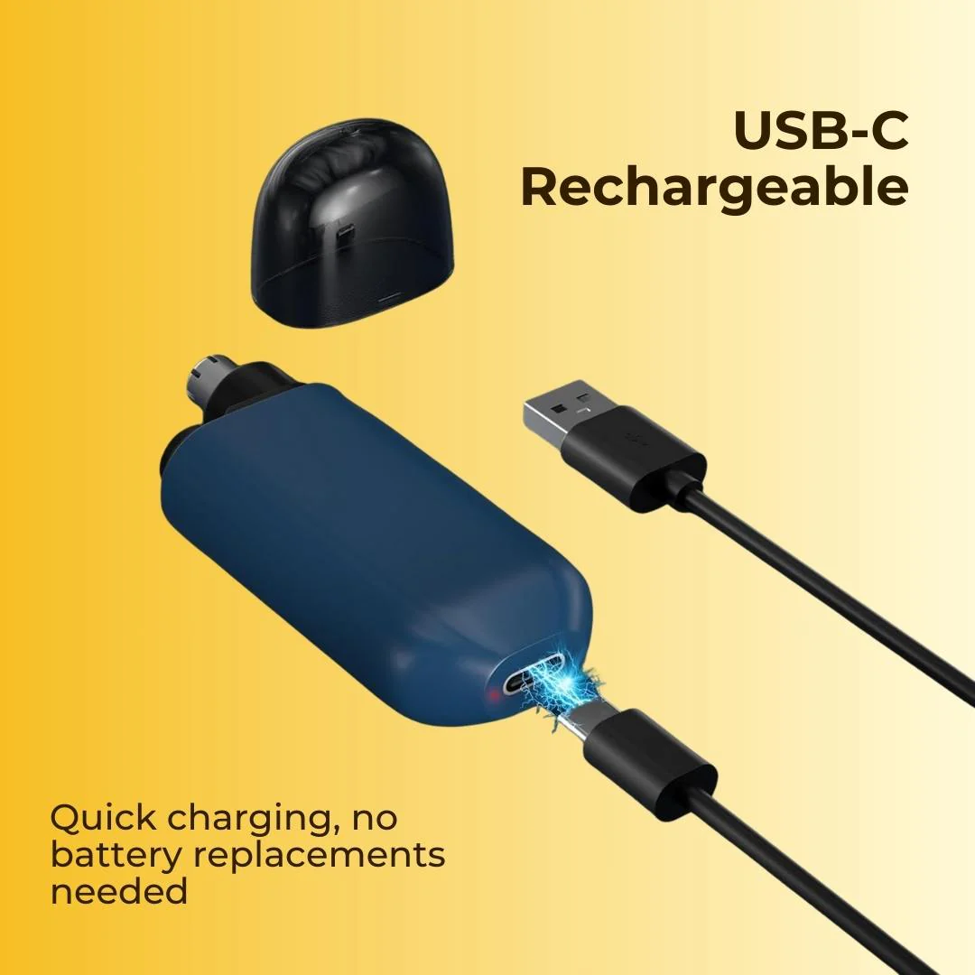 Portable Recharegable USB-C Nose Hair Trimmer - Image 2