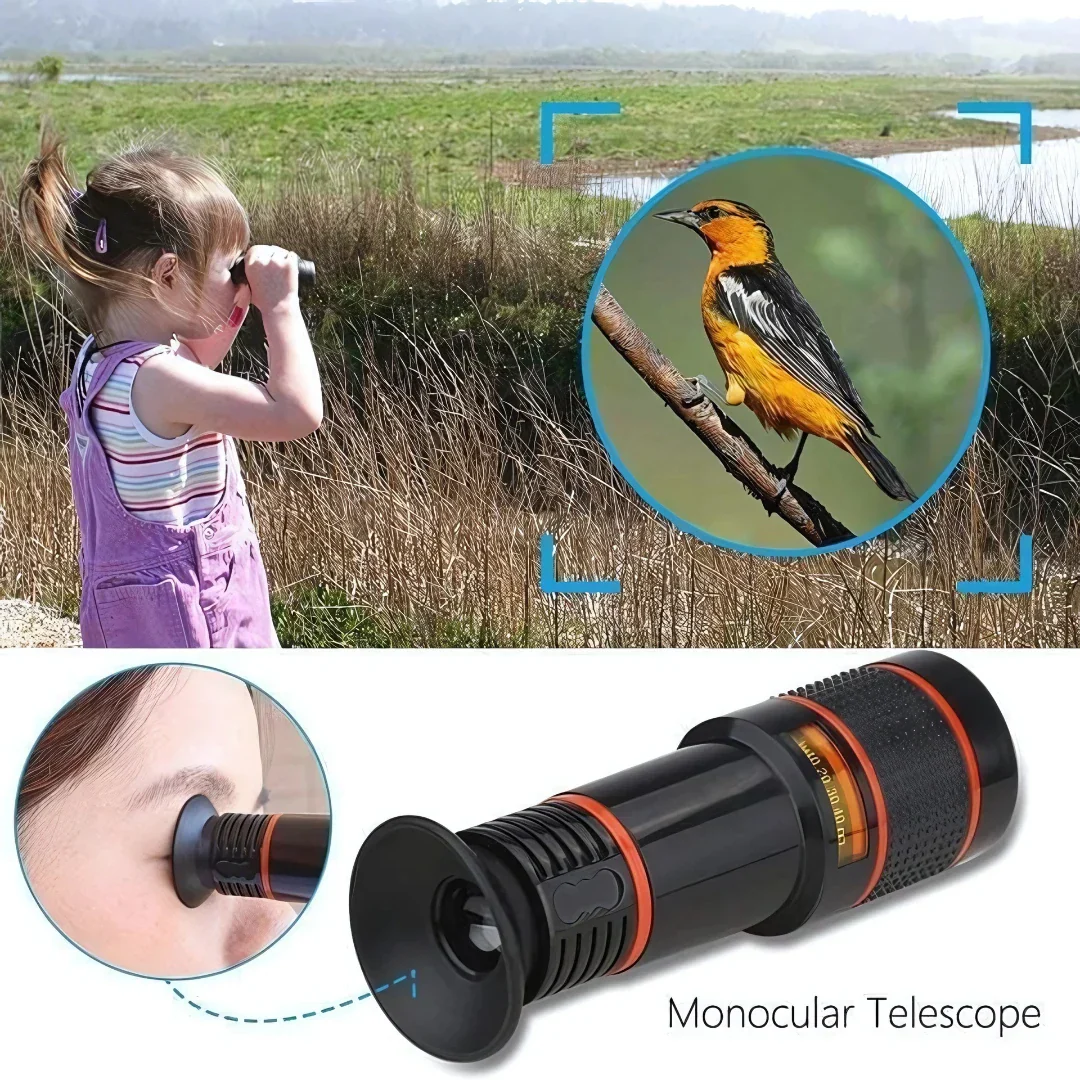 ELITEPRO™ Monocular Phone Telescope | Protable HD 14x Optical Zoom Smartphone Camera Telescope Lens Monocular Travel Hiking Tour - Image 9
