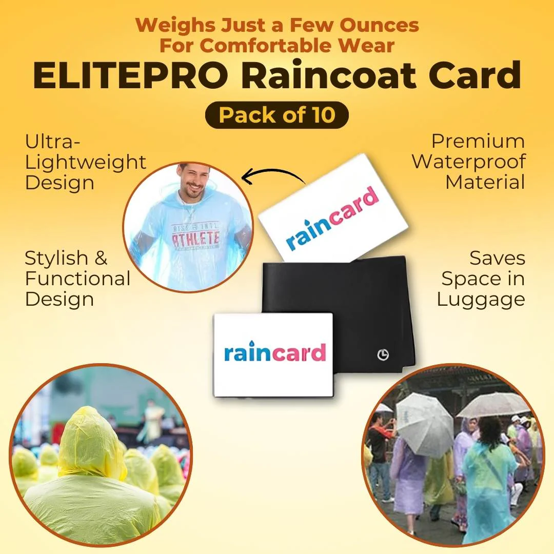 Reusable Pocket Friendly Raincoat Card - Image 2