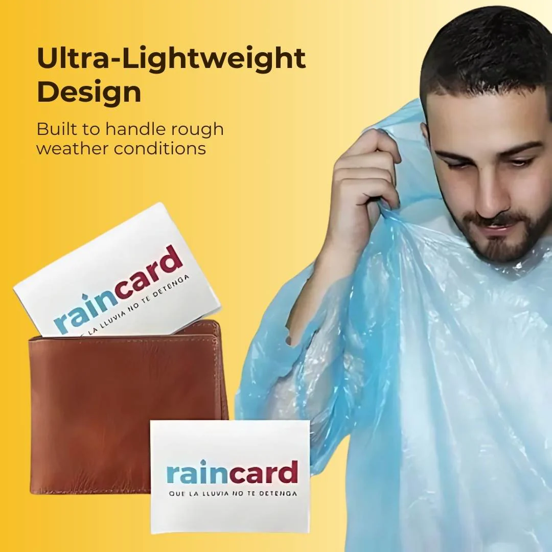 Reusable Pocket Friendly Raincoat Card - Image 5