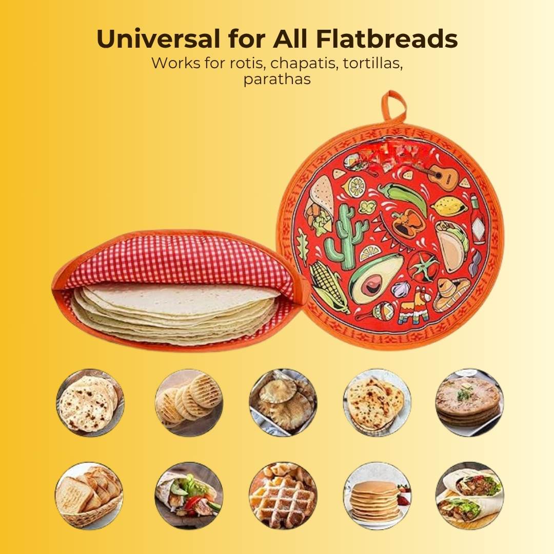 Roti Insulation Bag - Pack of 2 Bags (Capacity - 20 Roti Each Bag) - Image 3