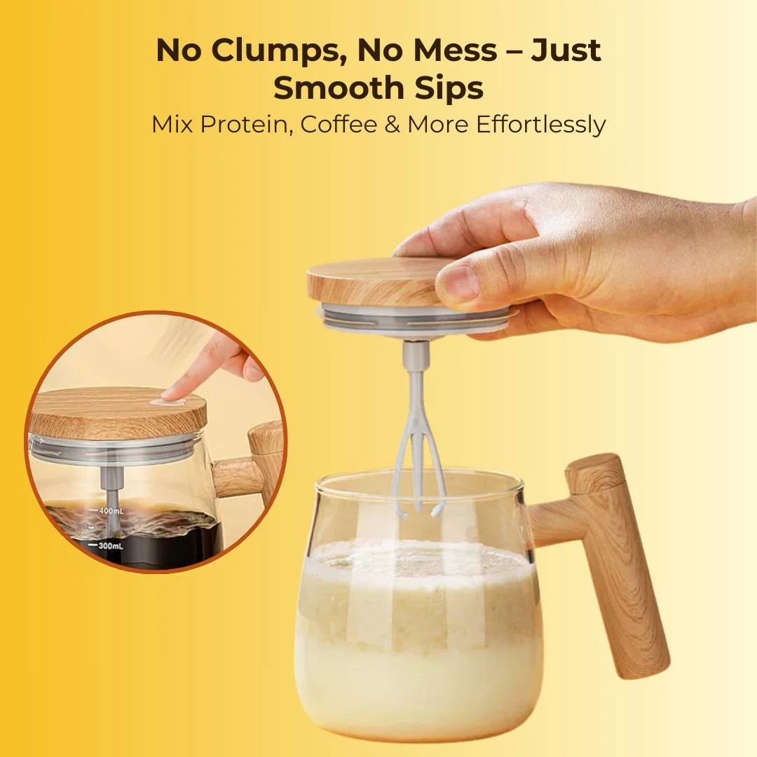 Self Stirring Mug With Free Coffee Stencil - Image 2