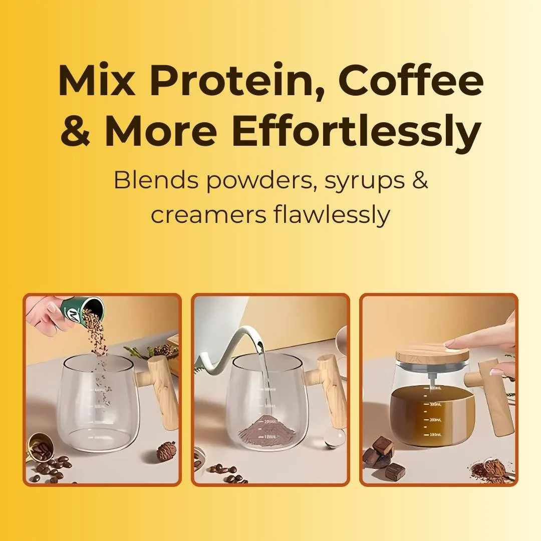 Self Stirring Mug With Free Coffee Stencil - Image 4