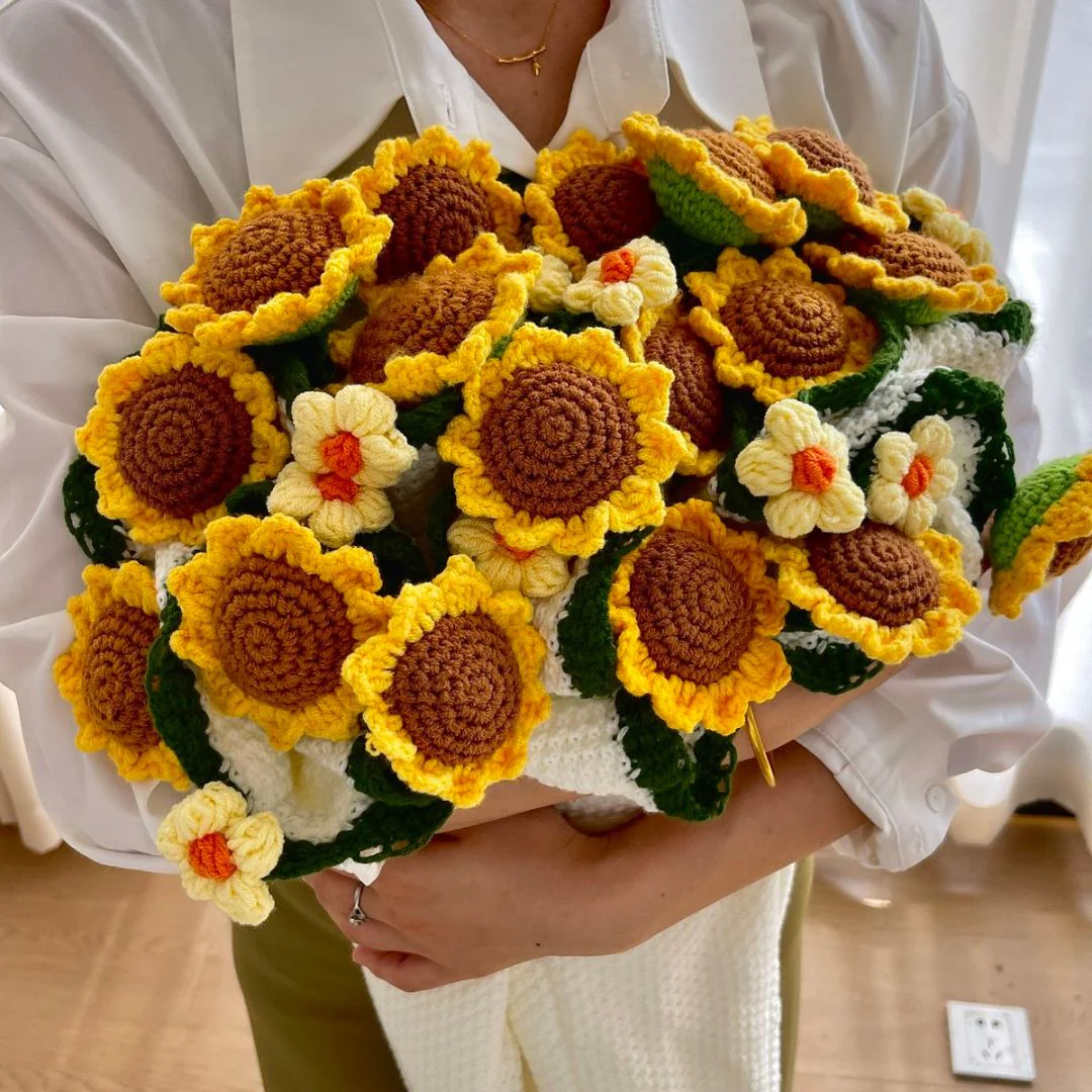 Hand Made Soft Bouquet Blanket (Premium Wool Yarn) - Image 3