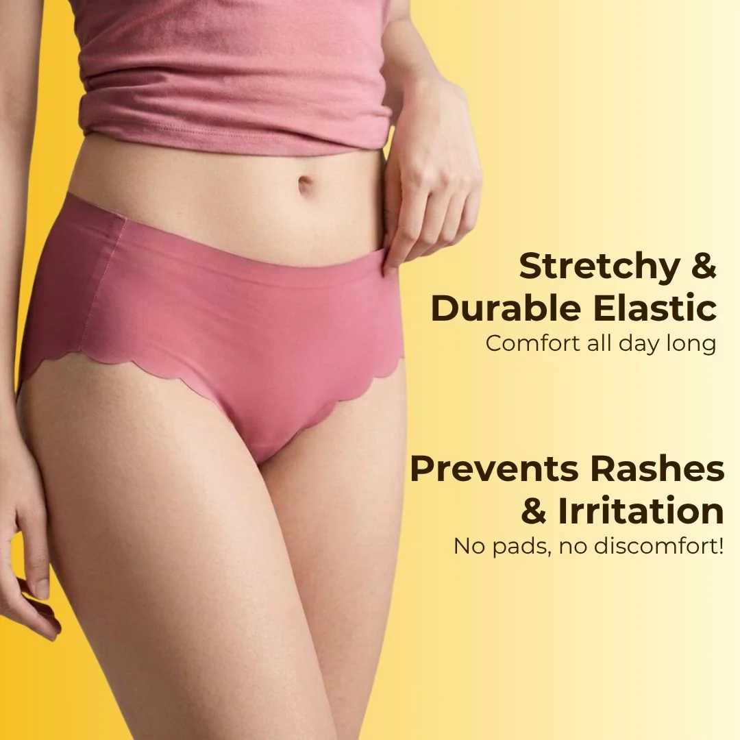 Sweat Absorbing & Leakproof Seamless Underwear - Pack Of 3 - Image 9
