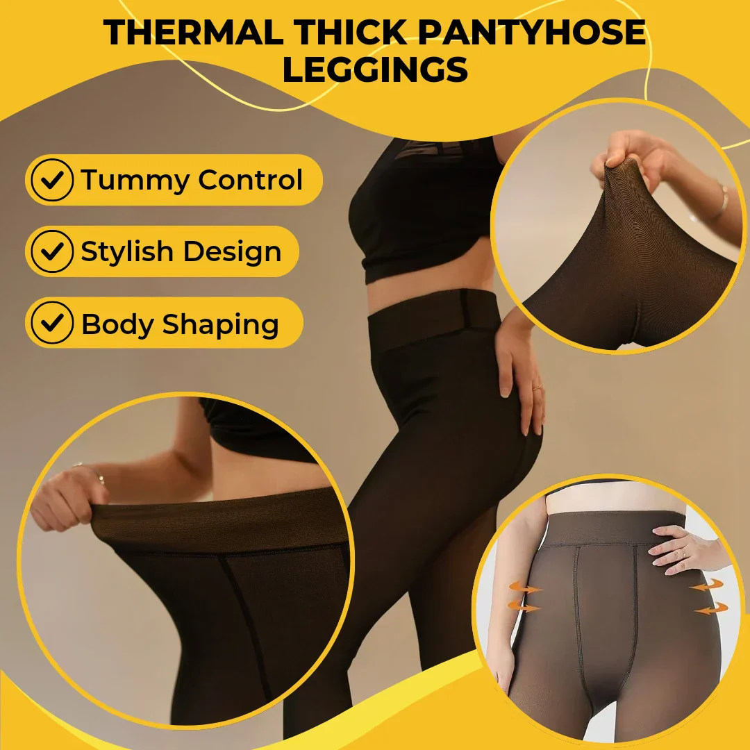 Thermal Thick Warm Fleece Line Leggings for Winter