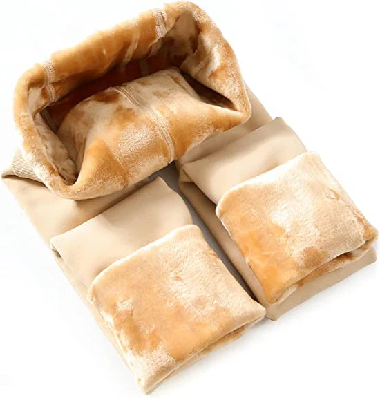 Thermal Thick Warm Fleece Line Leggings for Winter - Image 12
