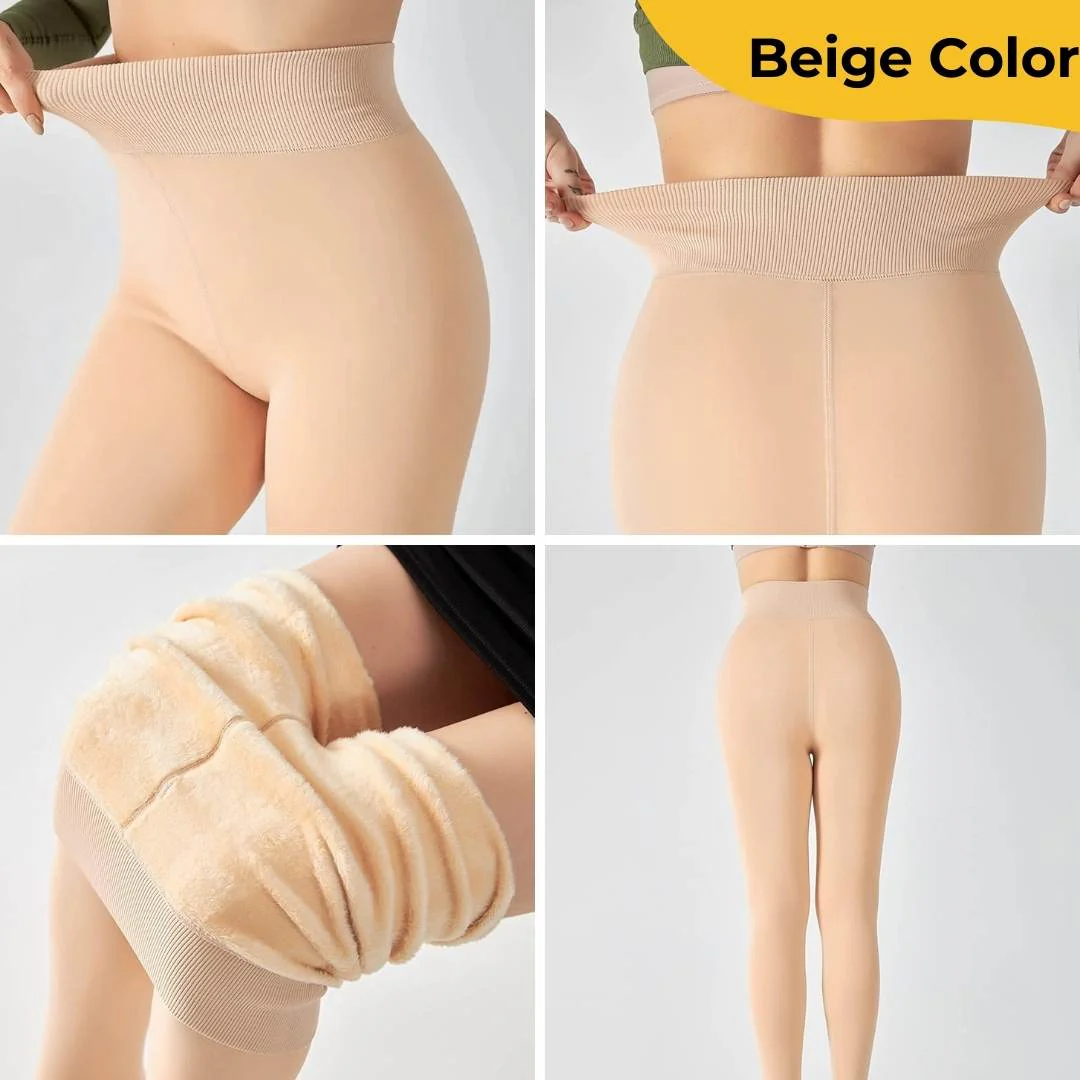 Thermal Thick Warm Fleece Line Leggings for Winter - Image 2