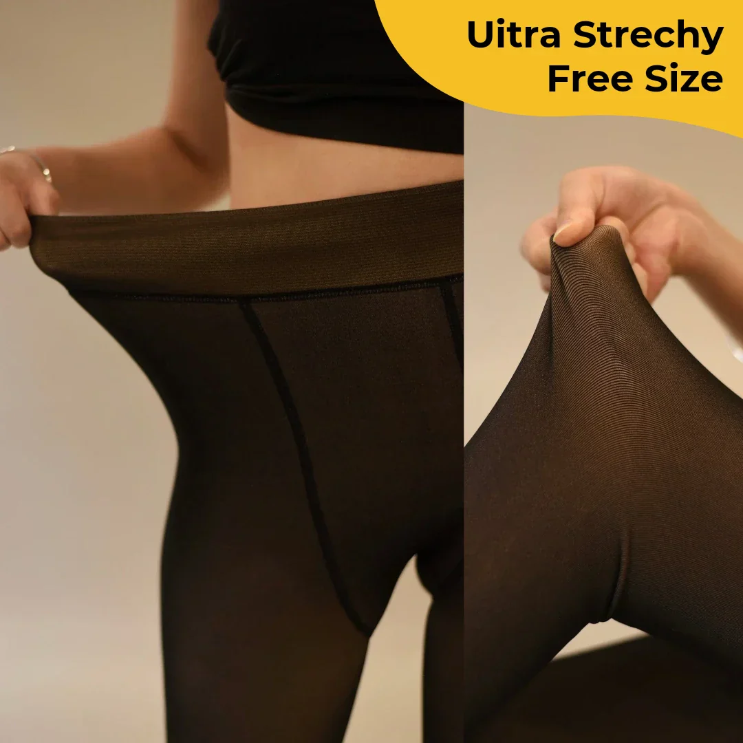 Thermal Thick Warm Fleece Line Leggings for Winter - Image 6