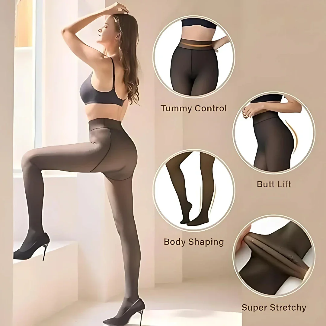 Thermal Thick Warm Fleece Line Leggings for Winter - Image 9
