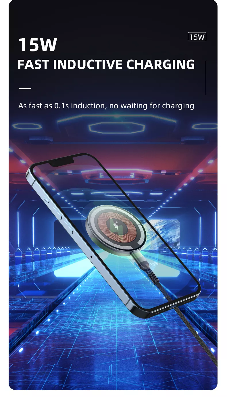 Transparent Magnetic Wireless Charger for iPhone - Image 12