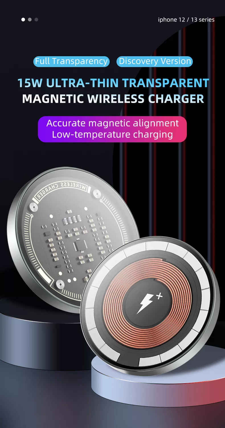 Transparent Magnetic Wireless Charger for iPhone - Image 5