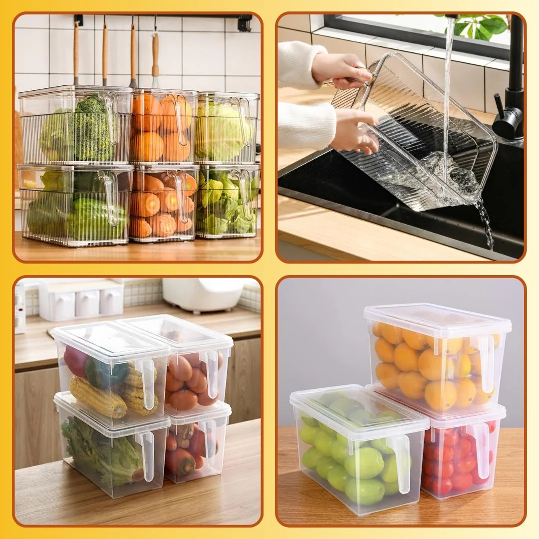 Unbreakable Kitchen Storage Basket (Pack of 6) + Free Kitchen Stickers - Image 5