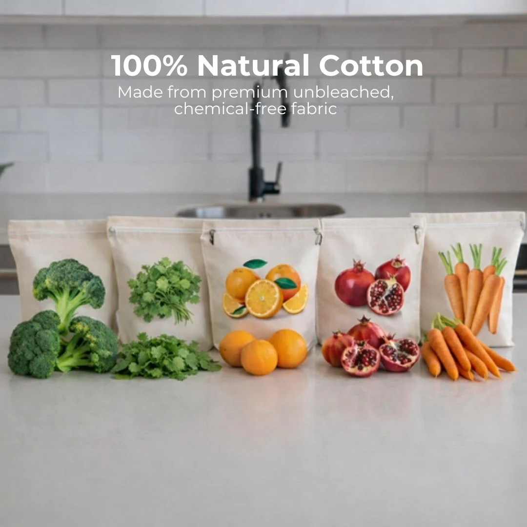 Reusable Vegetables Bags - Keeps Your Fruits & Vegetables Fresh & Nutritious Especially in Summers - Image 4