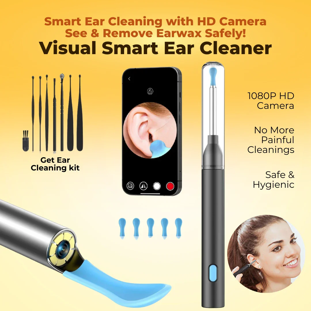 Visual Smart Ear Cleaner with Get Ear Cleaning Kit Worth Rs. 599 For Free - 1 Year Product Warranty