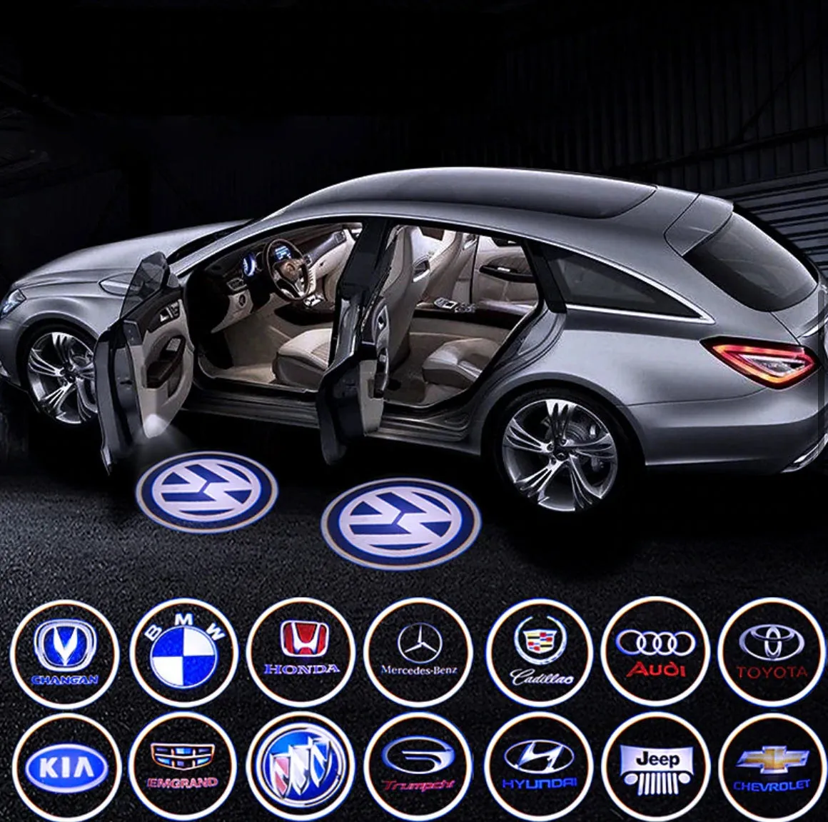 Wireless LED Car Adhesive Door Logo Projector : Make Your Ride More Luxurious🚗 - Image 4